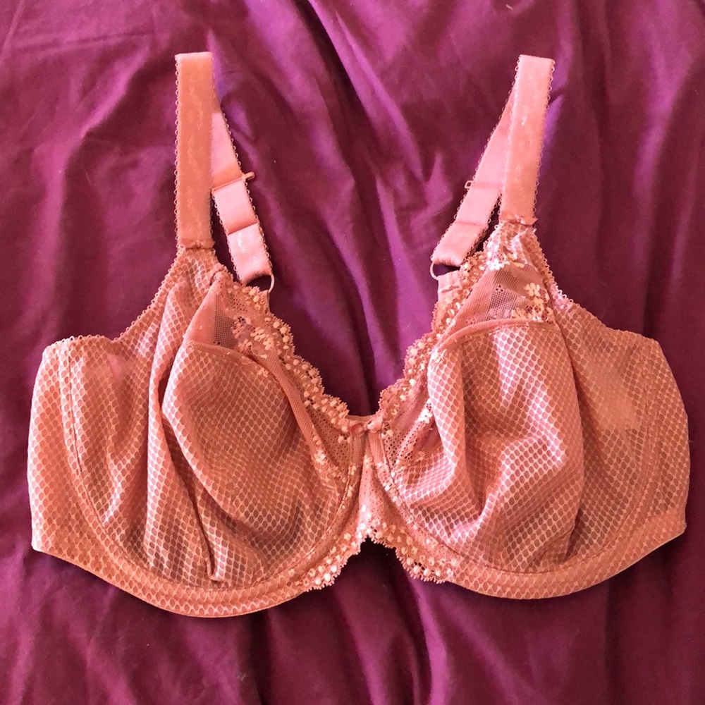 Elomi Charley Underwire Plunge Bra in Rose Gold